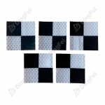 Sign Stickers - Black Retro Reflective Target